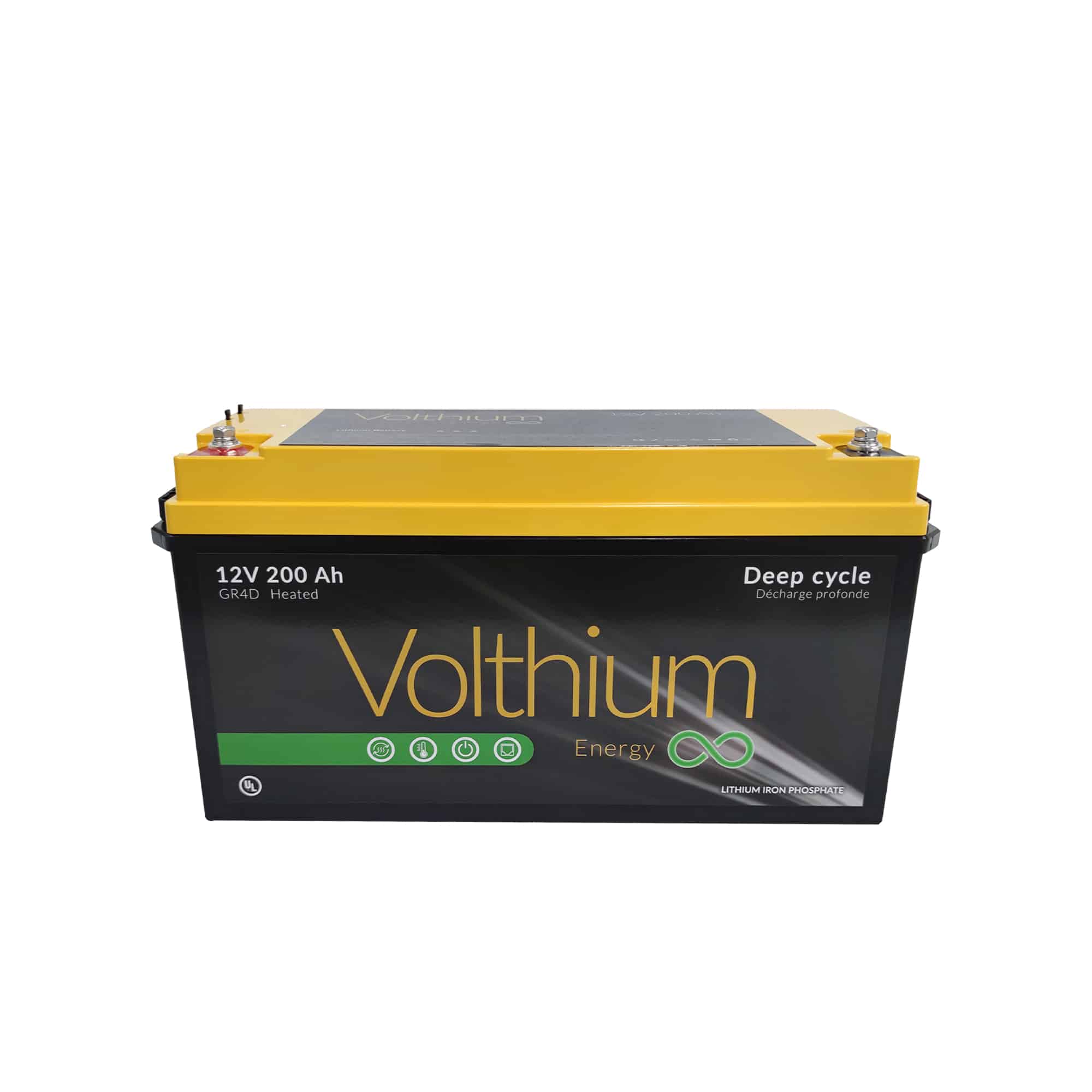Batterie 12V 200AH - Autochauffante (DUAL) - Volthium