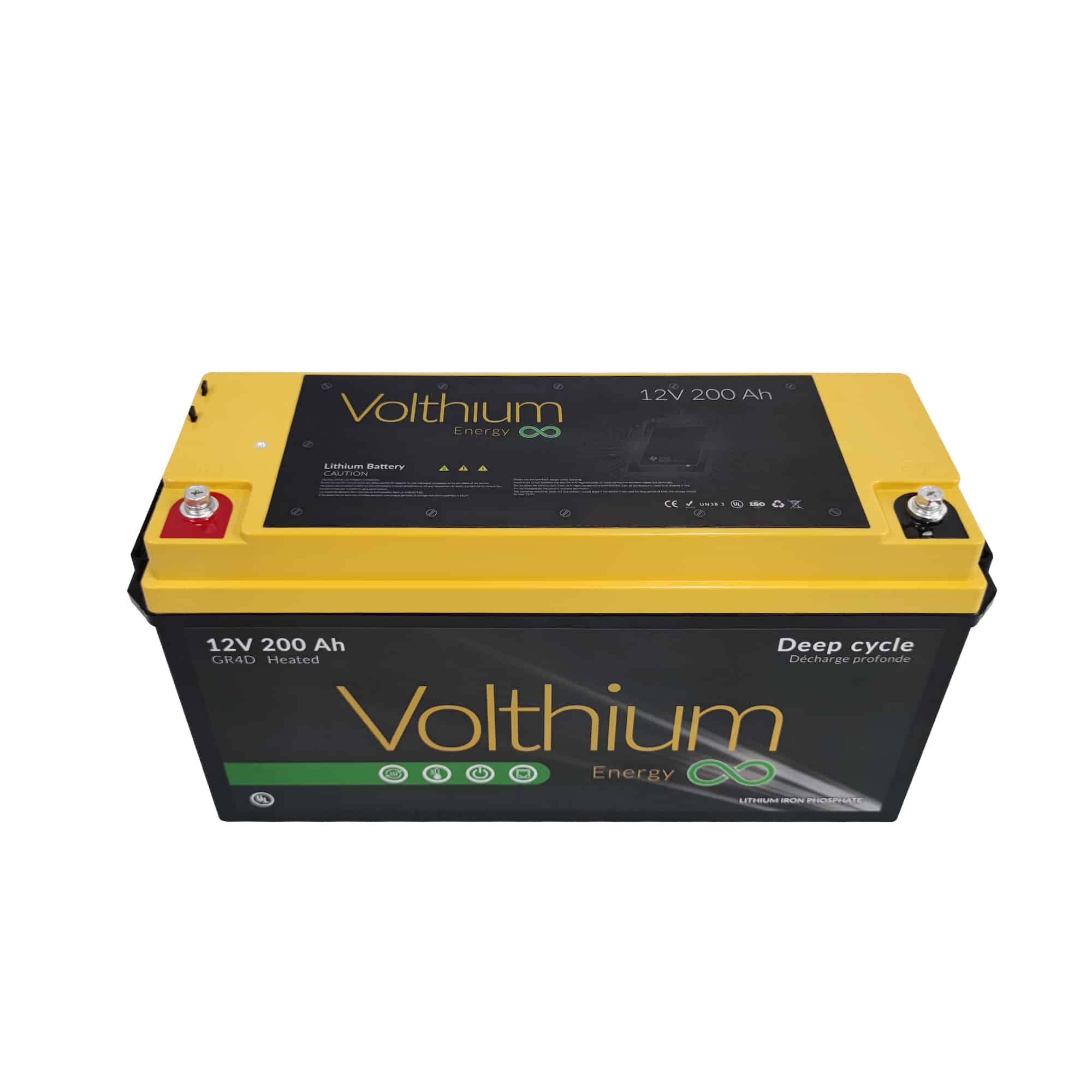 12V 200AH Battery - SELF-HEATING - DUAL Technology - Volthium