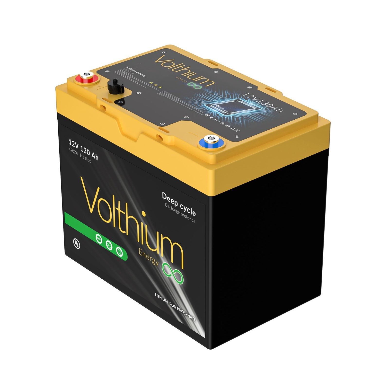 Batterie 12V 130AH - Autochauffante - Volthium