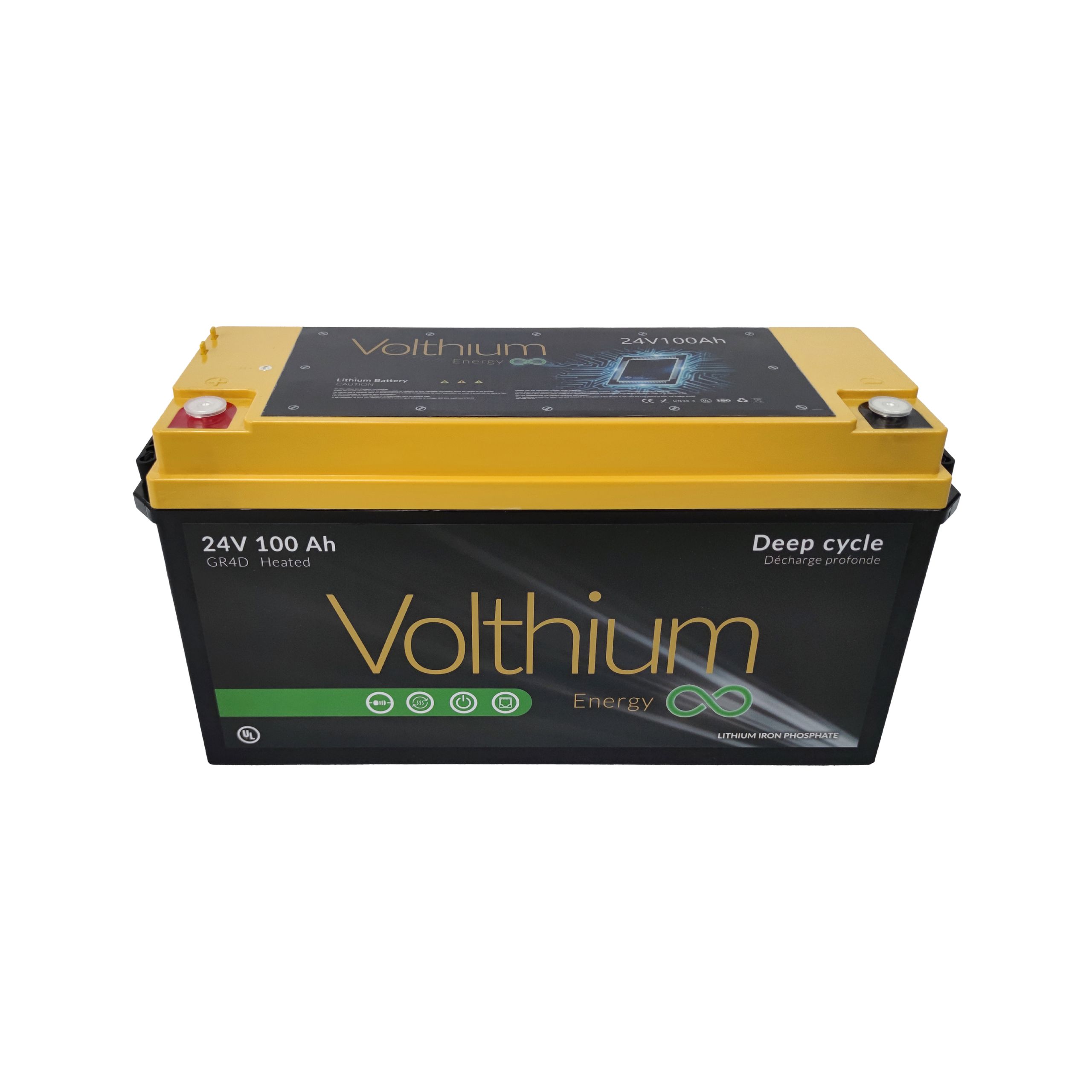 Batterie 24V 100Ah Autochauffante - Volthium
