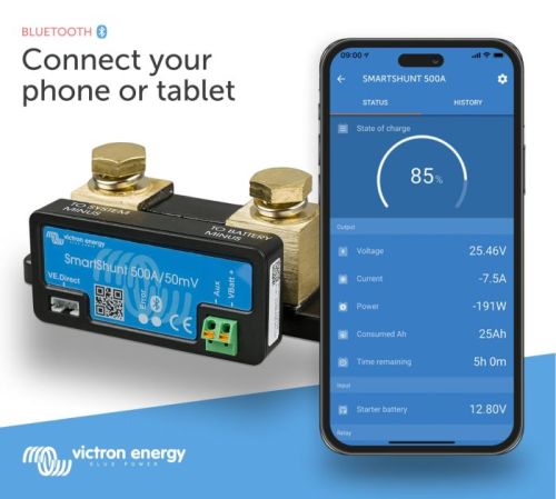 Victron SmartShunt 500A - Smart Battery Monitor (Bluetooth) - Volthium