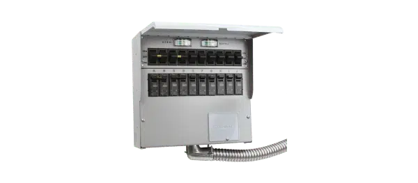 Reliance Controls - Commutateur de transfert 50A, 12500 W, 10 circuits