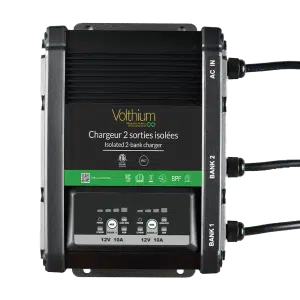 2 BANK 20A CHARGER– 10A PER OUTPUT