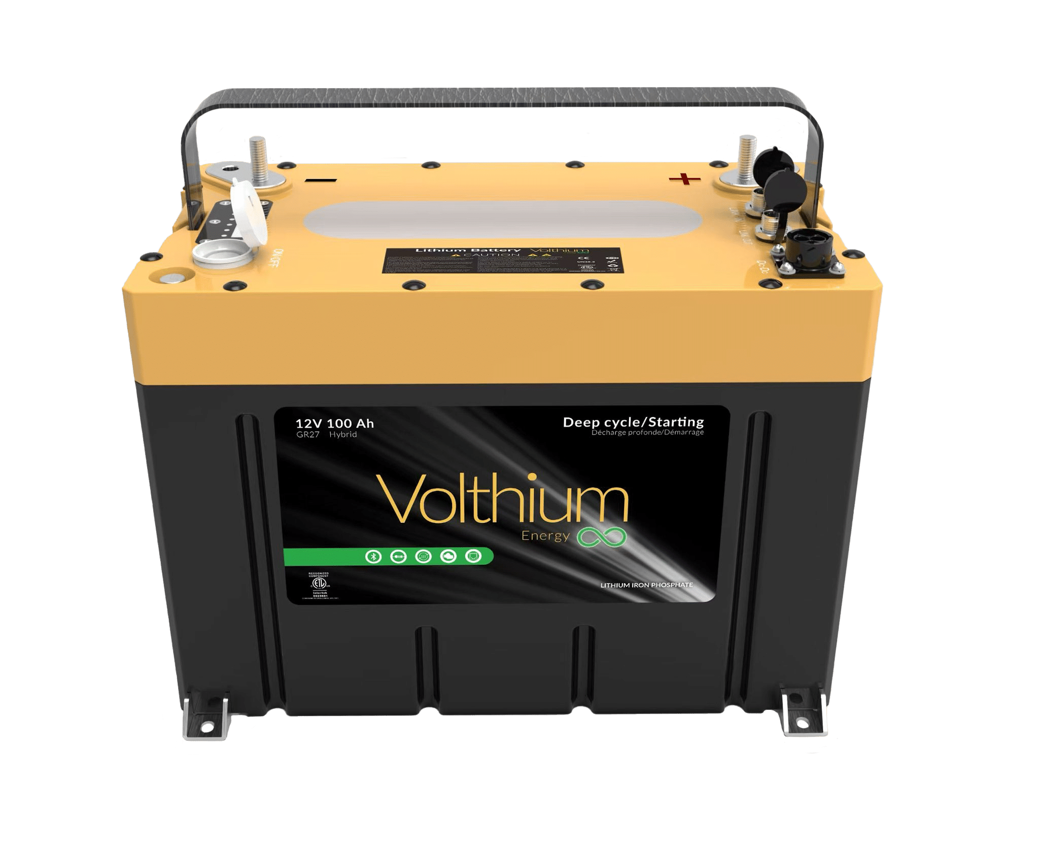 Batterie 12V 100Ah Pro 2 front view