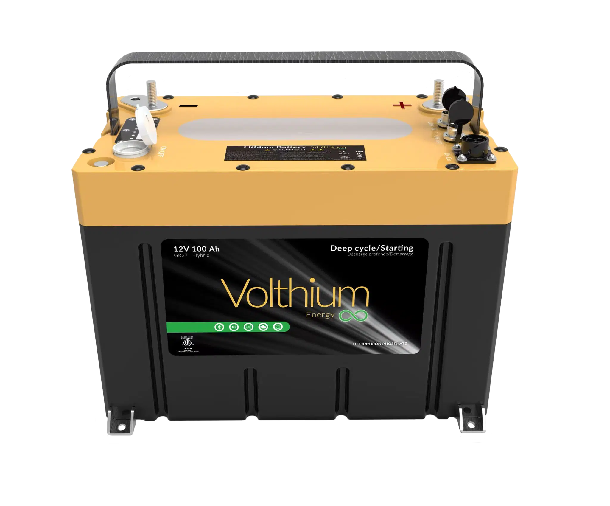 Batterie 12V 100Ah Pro 2 front view