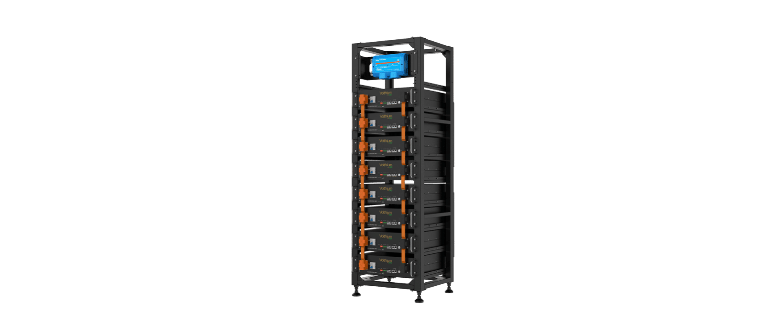 Battery Cell Racking Rack for 8 3U rackmount batteries